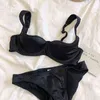 NXY Seksi Setsexy Küçük Yarım Fincan Üzerinde Retro Tarzı Iç Çamaşırı Seti Artı Boyutu Kadınlar Ile Kadın Pürüzsüz Sutyen Çelik Yüzük Push Up Lingerie ve Külot 1129