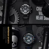 Casual Watch Men Waterproof montre homme Writswatch da uomo LED Orologi digitali Orologio da uomo Led reloj hombre 1376 Grandi orologi sportivi X0524