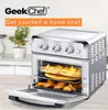 Équipement de traitement des aliments en gros Geek chef friteuse à air grille-pain 19QT lames de four de comptoir friture sans huile cuisson 4 acier inoxydable 1500W