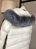 Kvinnor Tjock Slim Long Dowm Coat Designer Brand Warm Jackor Parkas med päls Hood Vindskyddad Vinter Outwear