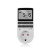 Minuteries Plug-in Digital Timer Switch 12/24 Hour Cyclic EU Plug Kitchen Outlet Programmable Timing Socket