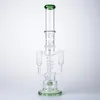 Auf Lager Sun Flower Shape Shishas Recycler Rauchzubehör Sprinkler Perc Spiral Percolator Big Bong Dab Rigs 14 mm Innengewinde dick mit Schüssel WP2120