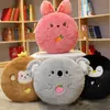 Weiche Koala Kaninchen Affe Plüsch Kissen Kissen Spielzeug Cartoon Tier Gefüllte Puppe Stuhl Sofa 1PC 48cm 210728