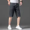 Moda Mens rasgado Calças de Jeans Short Marca Roupas Bermudas Summer Cotton Shorts Respirável Denim Masculino 210712