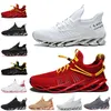 Wholesale Non-Brand men women running shoes Blade slip on triple black white all red gray orange Terracotta Warriors mens trainers outdoor sports sneakers size 39-46