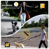 6ft zware dogronen 2 gevoerde handgrepen geen pull voor schokabsorptie met auto-veiligheidsgordel sterke bungee reflecterende training wandelende honden leiband