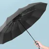 12K Automatic Folding Umbrella and Parasol Man Woman Waterproof UV for Winter Summer Mi