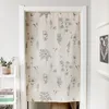 Curtain & Drapes Sketch Flower Printing Modern Simple Fabric Wind Bath Bathroom Half Without Rod