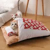 Huisdieren Katten Slaapzak, Zachte Indoor Pet Bed Sofa 2 in 1 Pet Nest, Warm gezellig bedekt bed Snuggle Sack voor katten Puppy 210713