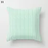 Taie d'oreiller confortable taie d'oreiller imprimée produits textiles de maison géométrique vert menthe housse de coussin doux canapé fournitures