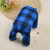 Dog Apparel Plaid Pet Pajamas Soft Jumpsuits Clothes Small Puppy Coat Outfits Cats Clothing Autume Winter Dogs Sleepwear