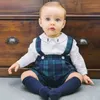 Ensembles de vêtements enfant en bas âge garçons ensemble 2022 enfants costumes d'été fille garçon hauts + Shorts à carreaux tenues enfants vêtements espagnol petit