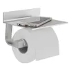 Aluminium Toilettenpapier Punch Free Halter mit Telefonregal Wandmontiert, Badezimmerzubehör Gewebe Roll Spender 210720