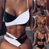 Costumi da bagno da donna Regalo da donna Summer Beach Imbottito Stile europeo Costume da bagno bikini push-up Set da bagno 2 pezzi Moda Triangolo a vita alta Sexy