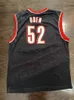 Hommes # 52 Greg Oden Noir Hommes Femmes Maillots de Basketball Jeunesse XS-6XL