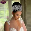 Braut Hochzeit Diamant Tiara Große Haarband Kristall Braut Headwear Crown Strass mit Hochzeit Schmuck Haarschmuck Diamant Braut Kronen Kopfbedeckungen