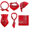 Vintage Bohemian Print Bandana Hair Bands For Girls Turban Square Hair Women Accessories Scarf Unisex Kids Headband