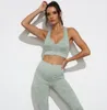 abiti da palestra abbigliamento sportivo da allenamento tute da donna firmate leggings da palestra pantaloni completi camicie da fitness reggiseno set da allenamento outfit top set da 2 pezzi palestra indossare tuta sportiva di moda