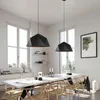 Lamp Covers & Shades Modern Led Pendant Lights Fixture With Iron Lampshade Diningroom Cafe Bar Restaurant Nordic Hanging