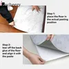 Modern Thick Self Adhesive Tiles Floor Stickers Marble Bathroom Ground Wallpapers PVC Bedroom Furniture Wall Sticker Room Decor 210705