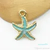 13 stks / partij Nautische Ocea Emaille Zee Starfish Shell Conch Hippocampus Charms Kleurrijke Olie Drop Hanger Voor Sieraden Accessoires DIY