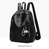 Fashion Women Travel Backpack PU Soft Mini Backpack Female Shoulder Bag Soft Rucksack Oxford For Teenagers Schoolbag Bagpack 210922