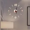 Orologi da parete Orologio 3D Numeri romani fai da te Design moderno Specchio Soggiorno Camera da letto Decorazione Adesivi