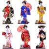 MyBlue 30 cm kuta kawaii mano rendono giapponese geisha kimono bambola scultura figurina domestica domestica decorazione accessori artigianato regali