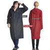 QIAN femmes hommes Long manteau de pluie imperméable Trench manteau simple couche imperméables Poncho femmes ville vêtements de pluie vêtements de pluie 210320