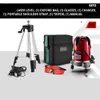 5 Linea 6 Points Livello laser rosso / verde Livello di autolivellante orizzontale Orizzontale Regolazione a 360 gradi Visibilità superiore