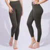 Womens Leggings Clothing Align Yoga Pants Double-sided Sanded High Waist Slim Nude Fitness Pants Nine-point Pant Women Outer Wear Sports joggers running