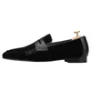 Suede Black Penny Loafer British Style Classic Mocassins à enfiler pour hommes Mocassin fait à la main pour la fête et le bal