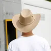 Outdoor Straw Hat Men039s Summer Beach Western Cowboy Mountaineering Sun Sunscreen Wide Brim Hats3933448