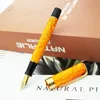 Jinhao 100 Centennial Orange Resin Reservoarpenna Arrow Clip EF/F/M/Böjd Spets Med Omvandlare Skriva Business Office Present Bläckpennor