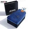 Jantour Brand Spring Summer Jeans Men Denim Mens Slim Fit Tall Male Cotton Pants Fashion Blue Jean Man Plus Large Size 40 210716