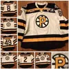 Vin374040Vintage Providence Bruins Game Worn Jerseys 8 Chris Breen 2 Alex Grant 49 Frank Vatrano 2015-16 hockey jersey Custom Any Number and Name