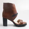 Elbise Ayakkabı Moda Kalın Taban Kadın Sandalet 8 cm Tıknaz Yüksek Topuk Kadın Seksi Tokalar Yaz Çizmeler Pompalar Balo