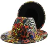 Hommes Femmes Chapeau Pour Femmes Hommes Léopard Fedora Chapeau Femme Homme Fedoras Dames Feutre Chapeaux Femme Mâle Panama Casquette Printemps Automne Hiver Automne Jazz Top Caps En Gros