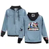 Harajuku Jeans Hoodies Denim Roupas Fãs empreendimentos Cool Jean Stitching Unisex Jaqueta Kpop Casaco Casacos Masculinos