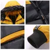 男性冬パーカー厚い暖かい毛皮の襟フード付きジャケットコート秋のブランドのアウトウェアファッションカジュアル防水パーカー211214