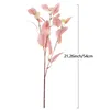 Декоративные цветы венки 1Pcartifififice Eucalyptus Plants Leaves Long Plastic Pole Silk Fake Wall для домашней свадебной стрельбы опоры