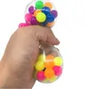 stress reliever rainbow colorful beads decompression squeeze toy vent ball toys creative gifts