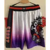 2022 neue Shorts Purple -White Print Basketball Shorts