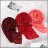 Bandanas wraps hattar, halsdukar handskar mode aessoriescotton linne hijabs massiv scarf borr turban muslim för kvinnor sjalar huvudduk färg