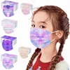 Designer Masks Tie-Dye Disposable Gezichtsmasker Voor Kinderen Volwassen Ademend Earloop Shield Boys Meisjes HH21-514