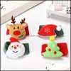 Событие праздничные поставки Home Gardenchristmas Clap Circle Toys Kids благоприятные подарки Санта -Клаус Декор для рождественского дня рождения декор.