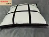 DHL Blank Sublimation Pillow Case 40*40cm Black Grid Heat Transfer Throw Cushion Cover Home Sofa Pillowcases one side grids