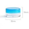 3ML Clear Base Empty Plastic Container Jars Pot 3 Gram Size For Cosmetic Cream Eye Shadow Nails Powder Jewelry Containers 5000pcs