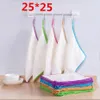 Panno per la pulizia della cucina Asciugamano per lavare i piatti Fibra di bambù Set di abbigliamento più pulito in bambù ecologico ZZB13790