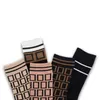 Women Socks Classic Color Fashion Letter Pattern Hosiery Medium Stockings Casual Womens Underwear246a